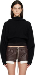 Rick Owens Black Tower Pull Hoodie