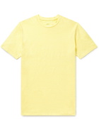 ALTEA - Slub Stretch-Linen T-Shirt - Yellow - S