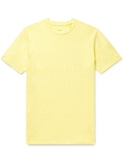 ALTEA - Slub Stretch-Linen T-Shirt - Yellow - S