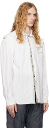 CARNET-ARCHIVE White Skin-Off Shirt