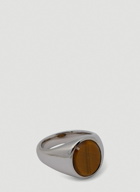 Lizzie Tiger Eye Ring in Silver