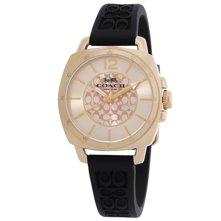 Photo: Coach Boyfriend Quartz Gold Dial Ladies Watch 14503980