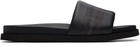 Off-White Black Industrial Belt Slider Sandals