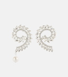 Magda Butrym - Embellished large spiral earrings