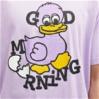 Good Morning Tapes Men's Duck T-Shirt in Lavender