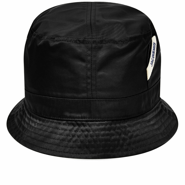 Photo: Jacquemus Men's Le Bob Ovalie Bucket Hat in Black
