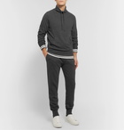 Mr P. - Slim-Fit Tapered Mélange Wool and Cashmere-Blend Sweatpants - Gray