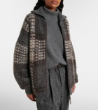 Brunello Cucinelli Checked sequined cardigan