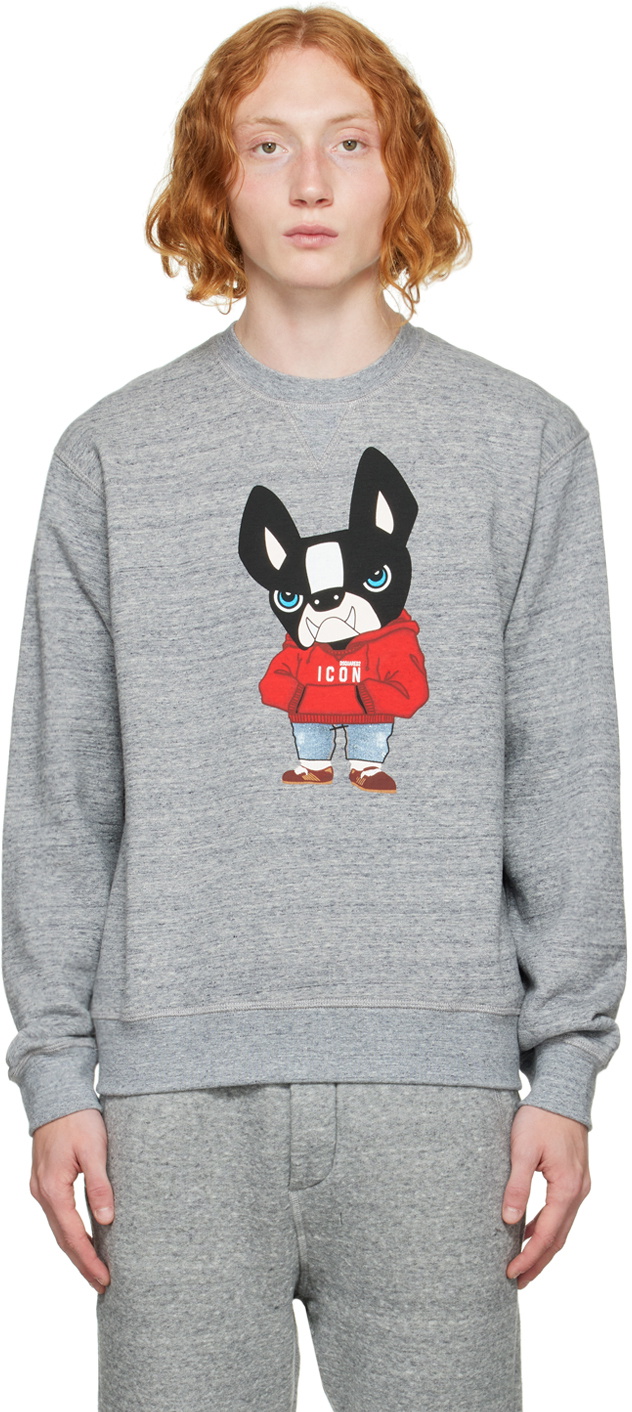 Dsquared2 grey online sweatshirt