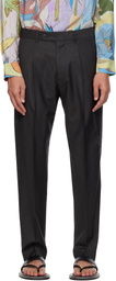 Paul Smith Brown Pleated Trousers