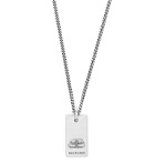Balenciaga - Logo-Engraved Silver-Tone Necklace - Silver