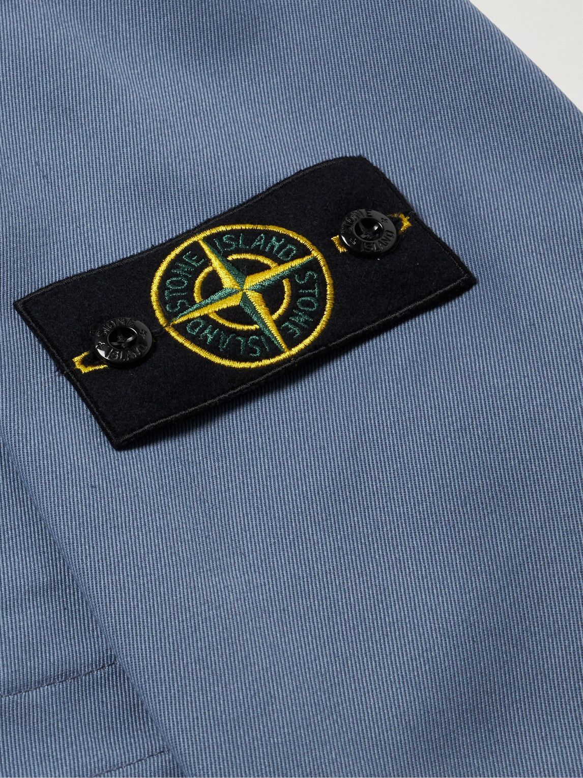 Stone Island - Logo-Appliquéd Gabardine Jacket - Blue Stone Island