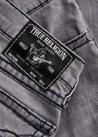 True Religion Rocco Distressed Slim-leg Jeans Grey