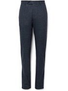 Zanella - Slim-Fit Stretch-Wool Trousers - Blue