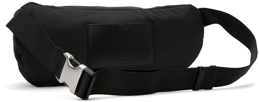 AMI Paris Black Ami de Coeur Belt Bag AMI