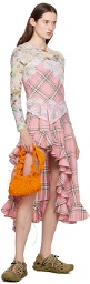 Collina Strada Pink Florist Midi Skirt