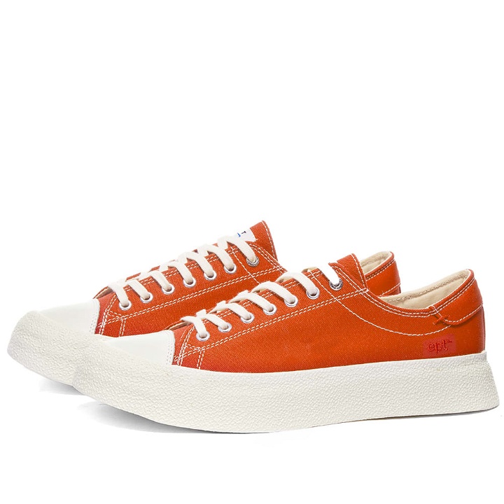 Photo: East Pacific Trade Men's Dive Canvas Sneakers in Orange