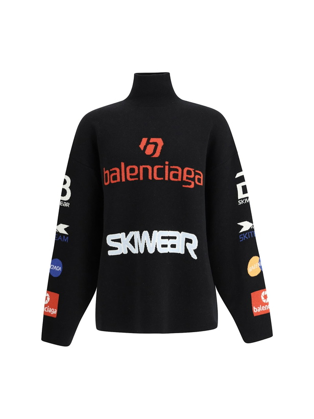 Photo: Balenciaga Wool Blend Pullover With Logo