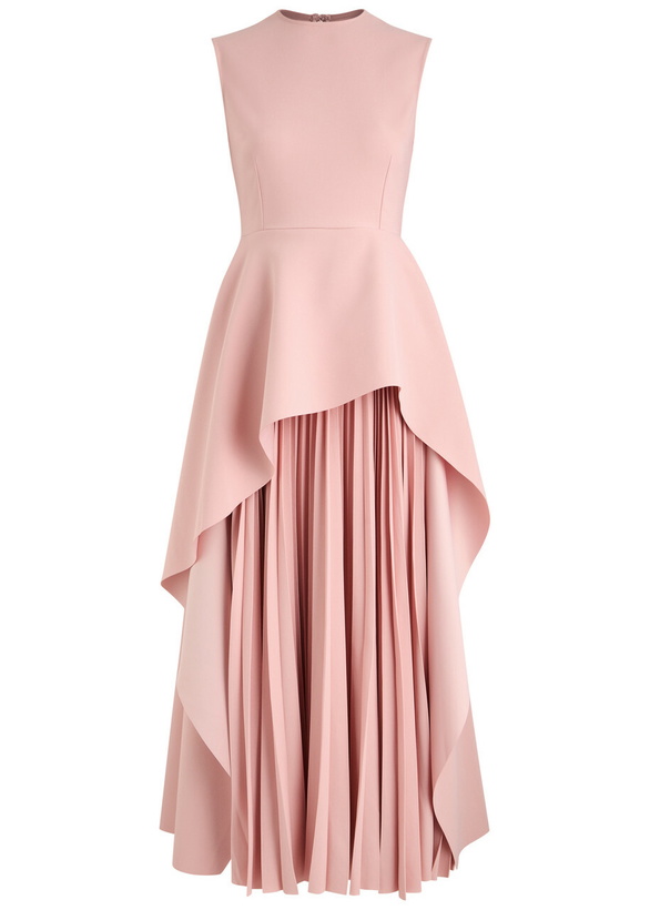 Photo: Solace London Severny Crepe Midi Dress Light Pink