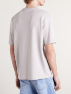 Mr P. - Linen and Organic Cotton-Blend T-Shirt - Gray
