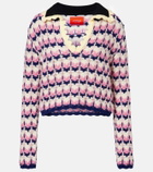 La DoubleJ Picket wool-blend polo sweater