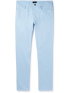 Dunhill - Straight-Leg Cotton-Blend Twill Trousers - Blue