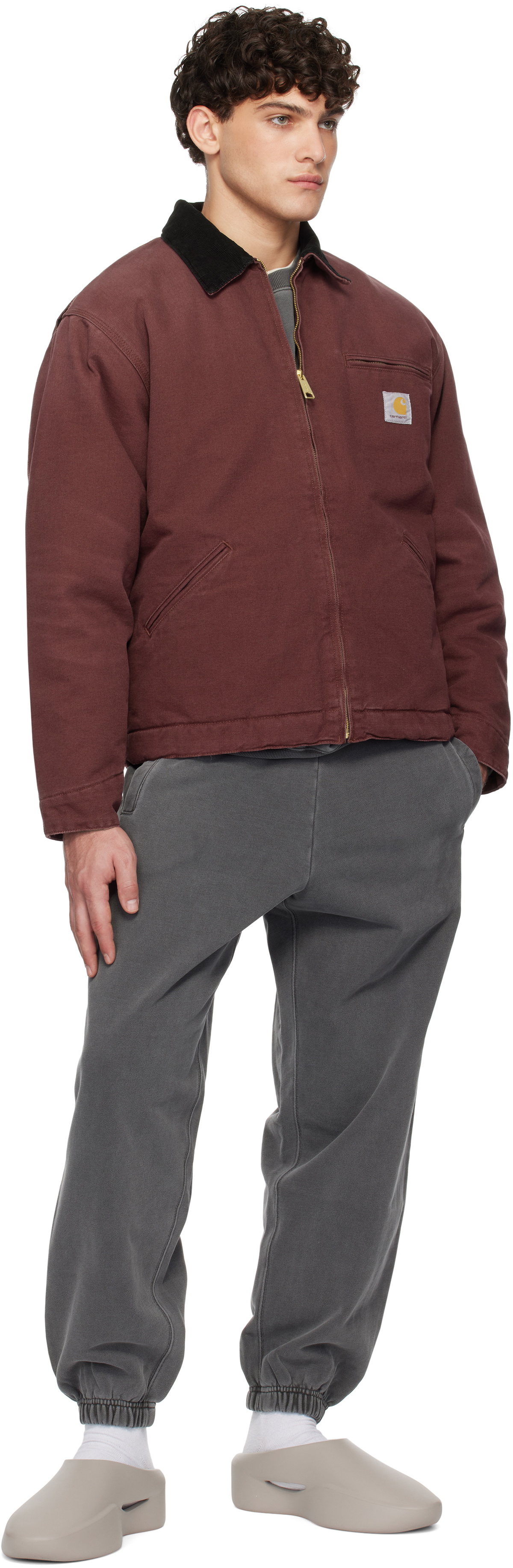 Carhartt Work In Progress Burgundy Winter OG Detroit Jacket
