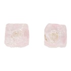 Maryam Nassir Zadeh Pink Cube Earrings