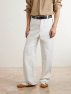 LOEWE - Grip Suede-Trimmed Nylon Sneakers - White