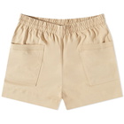 Dries Van Noten Men's Patch Pocket Jersey Shorts in Sand