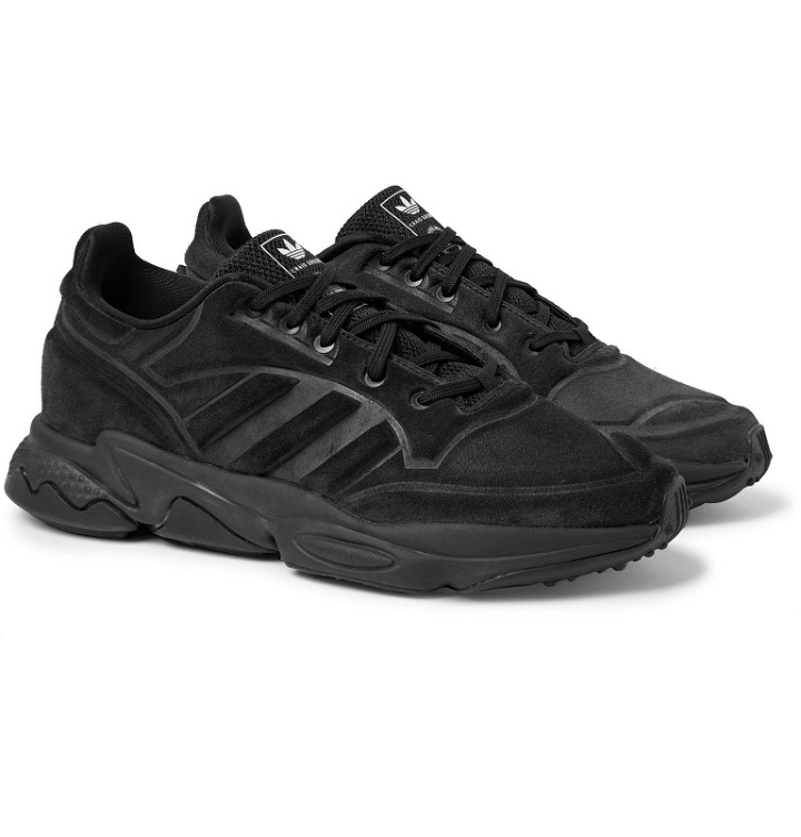 Photo: adidas Consortium - Craig Green Kontuur II Suede and Mesh Sneakers - Black