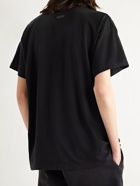 FEAR OF GOD - Logo-Flocked Cotton-Jersey T-Shirt - Black - L