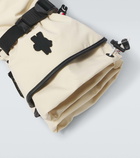 Moncler Grenoble Leather-trimmed ski gloves