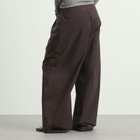 ST. Agni Women's Relaxed Pleat Pants in Bark