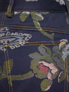 ETRO - Embroidered Denim Mini Shorts