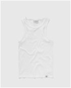 Calvin Klein Jeans Woven Tab Tank Top White - Mens - Tank Tops