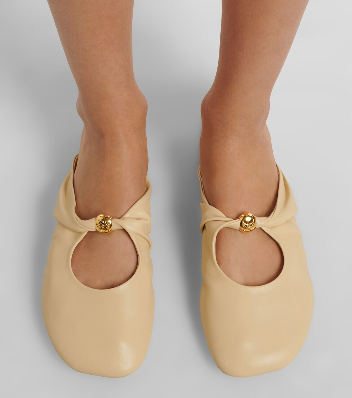 Loewe Pebble Soft leather mules