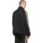 Gucci Black Technical Jersey Oversized Jacket