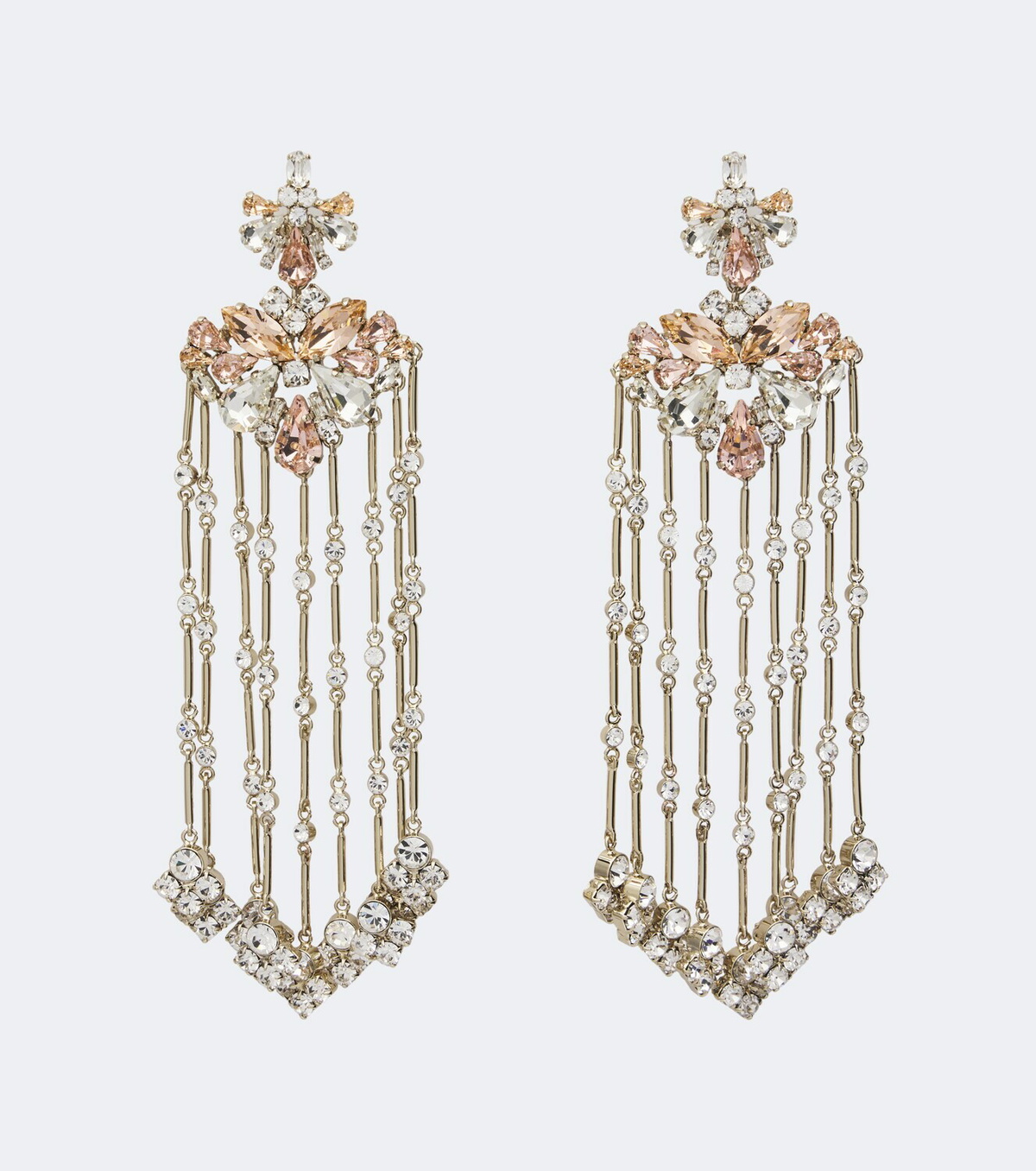 Rabanne Crystal-embellished drop earrings