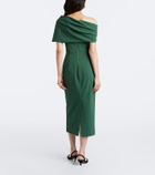 Carolina Herrera Off-shoulder wool-blend cocktail dress
