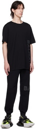 Balmain Black Embossed T-Shirt