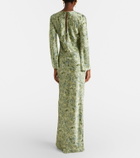 Veronica Beard Gemma printed silk-blend maxi dress