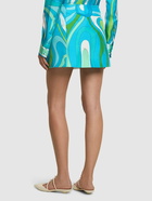 PUCCI Printed Silk Twill Mini Skirt