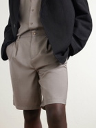 Frescobol Carioca - Serano Pleated Wool Shorts - Brown