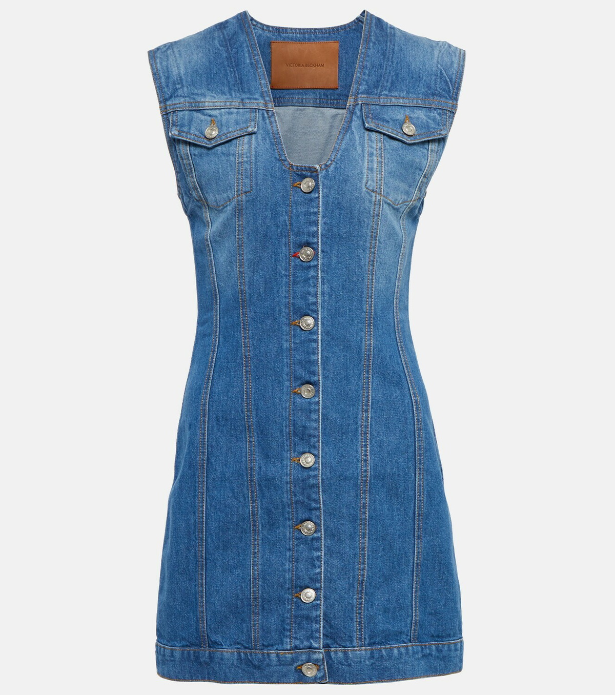 関税送料込Victoria Beckham Sleeveless Dress Sleeveless Fitted T-Shirt Dress by Victoria Beckham – Boyds