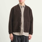 Universal Works Men's Presented by END. Wool Fleece Adv Cardigan in Brown