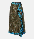 Dries Van Noten Sole printed midi skirt