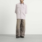 Willy Chavarria Men's Stockton Double Knee Pant in Concrete