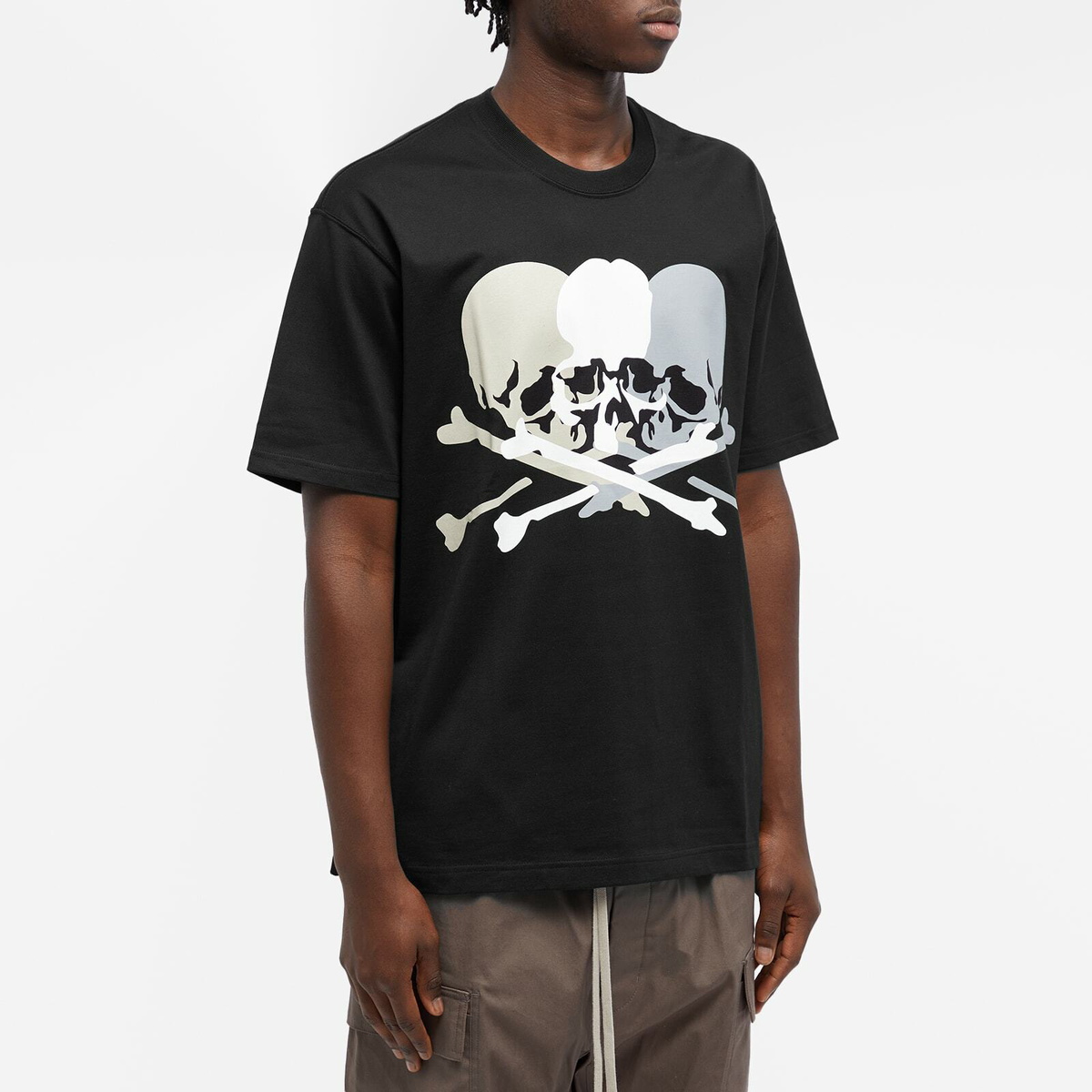 Men's Japanese Graphic Logo T-Shirt in Off White