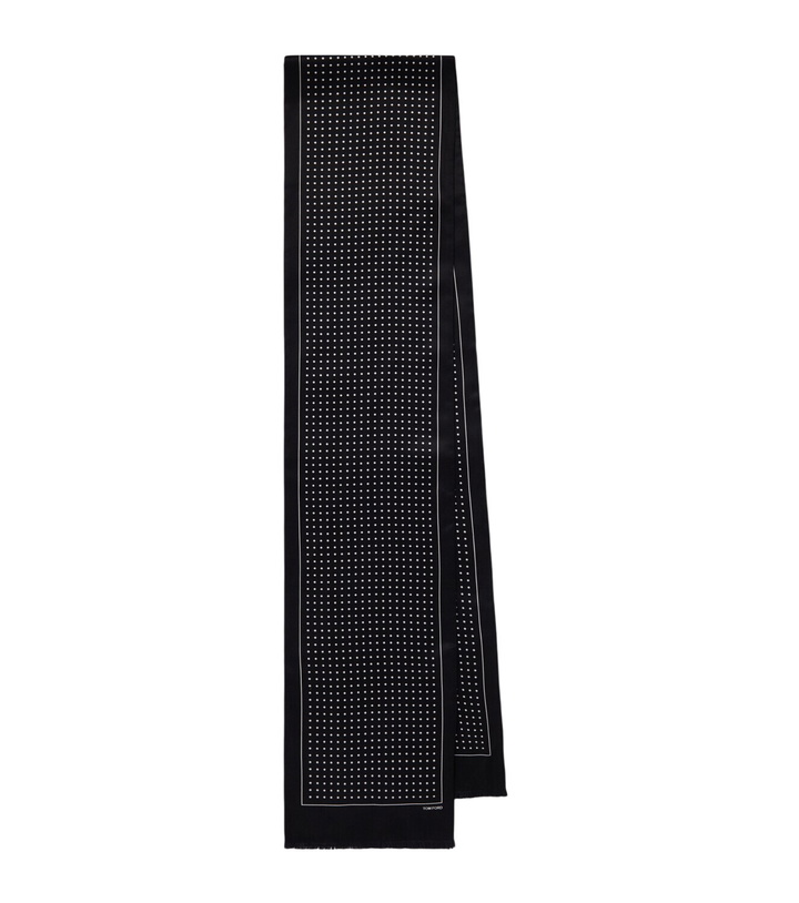 Photo: Tom Ford Polka-dot silk twill scarf